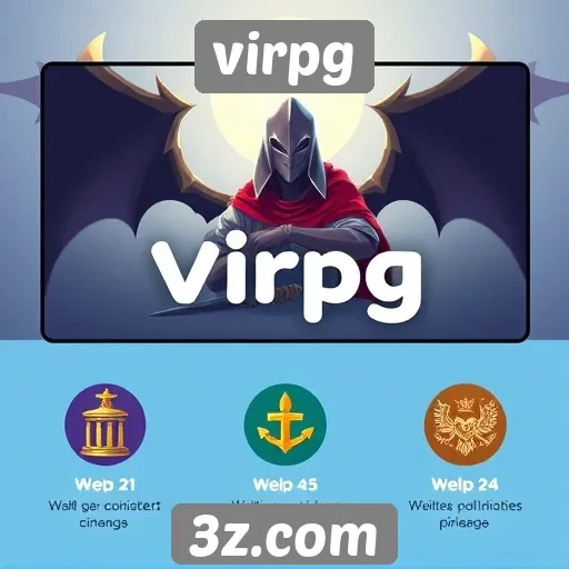 Funcionalidades principais do site virpg